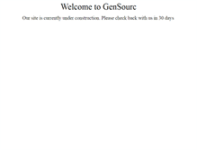 Tablet Screenshot of gensourc.com